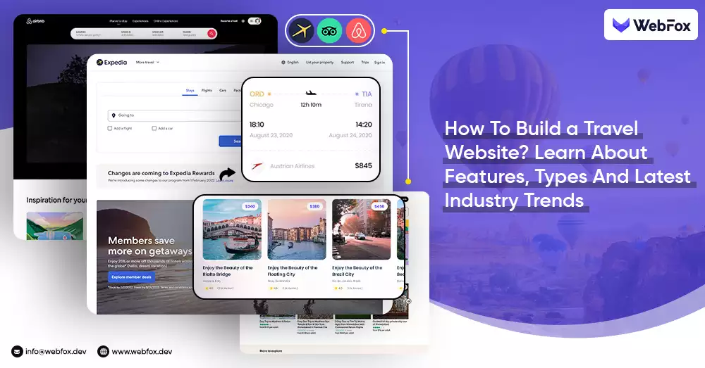 How To Build a Travel Website Learn About Features, Types And Latest Industry Trends